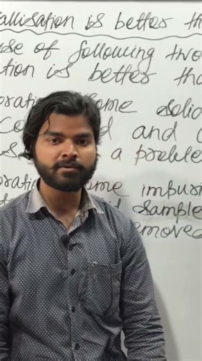 How crystallisation is better than evaporation? | Class:-9th | by A.Raj sir