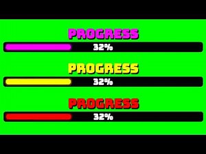 minecraft bar progress animation green screen ✨