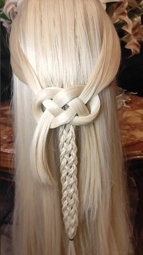 celtic knot braid🎀 #hairstyle #hairstyles #braids #braid #hair #braidsviews