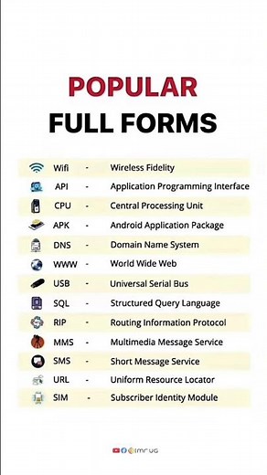 Popular Tech Terms Explained #technology #computer #shortvideo #internet #tech