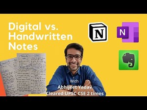 Digital vs Handwritten Notes during UPSC Preparation | Which is better?