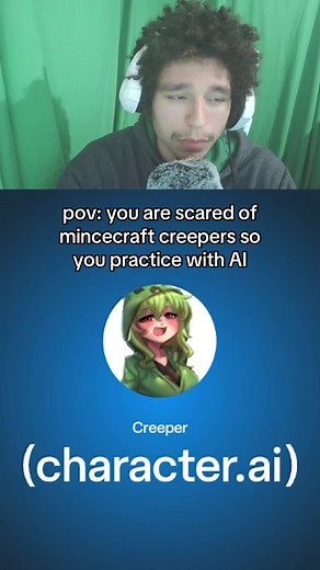 Pov: Scared of Minecraft Creepers? Practice with AI