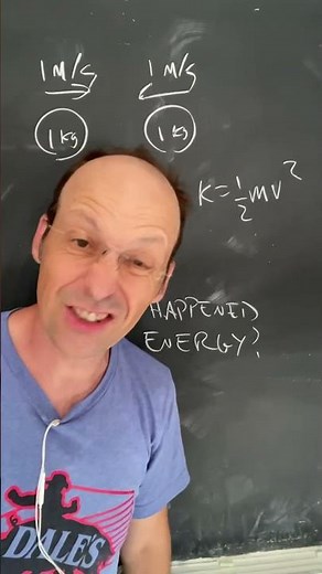 #physicsquestions what happens to the #energy for these colliding balls? #physics #physicsteacher