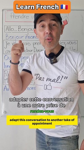49K views · 5.4K reactions | French conversation practice Taking an appointment ☎️ | Learn and Speak French with Moh & Alain ✔️ #frenchconversation #apprendrelefrançais #dailyfrench #conversationpractice #studyfrench #frenchteacher #parlerfrançais | OuiTeach & French Becomes Easy | Facebook