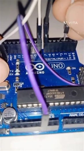 I Made an MatrixDisplay Bar distance calculator with Ultrasonic sensor, and arduino #shorts #project