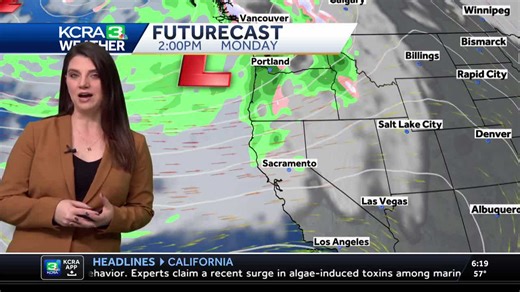 Northern California forecast: Foothills, Sierra to have scattered showers on Monday