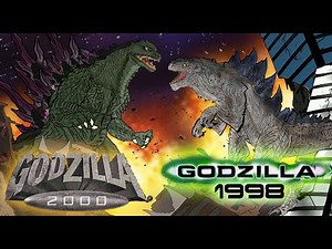 GODZILLA 2000 VS GODZILLA 1998 KAIJU MOMENTS