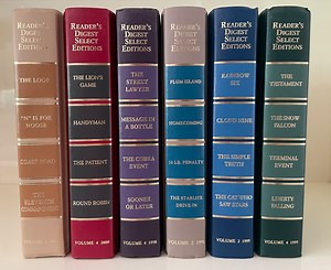 Six Readers Digest Condensed Books - Color Spines - Solid Covers - Book Décor - Bulk Books - Etsy