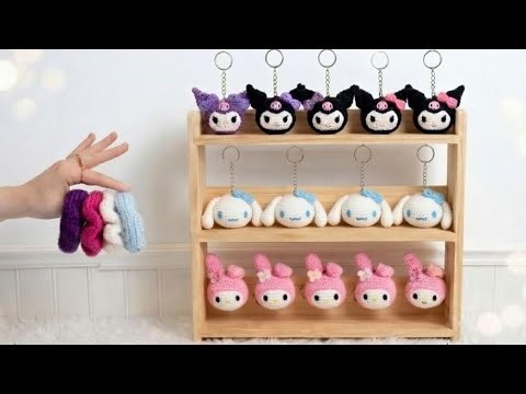 How to Make a Kuromi Keychain Using Rubber Band (No Sew & Easy DIY | Sanrio)💖