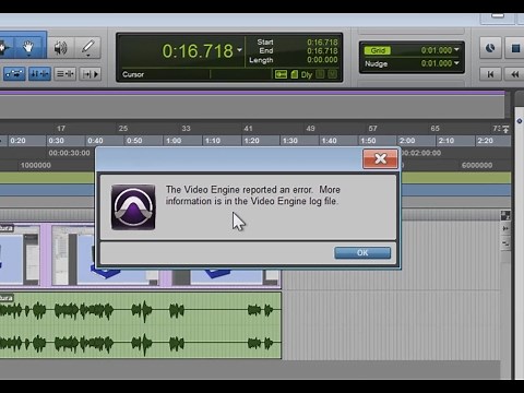 How to fix - "The Video Engine reported an error" in Pro Tools 11/12 - Windows 7/8/10