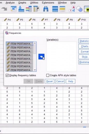 How to create a frequency distribution table for questionnaire answers using SPSS #SPSStutorial #...