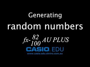 How to Generate Random Numbers on Casio Scientific Calculators