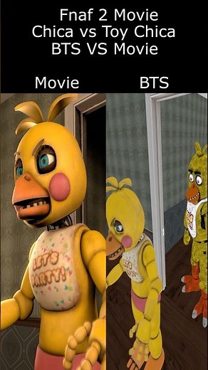 Chica vs Toy Chica DEATH SCENE | FNaF 2 Movie BTS vs Movie