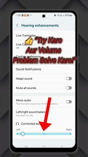 Phone Ka Volume Khud Ba Khud Change? | Left Right Audio Balance Fix ✅#shorts