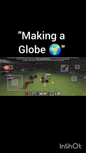 How to make a globe 🌍 in Minecraft 😂 #minecraft #viral #shorts