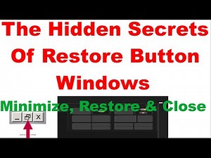 The Hidden Secrets Of Restore Button Windows