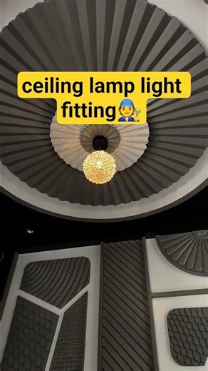 hanging lamp light ceiling mein fitting 🧑‍🔧💡 #light #electrician