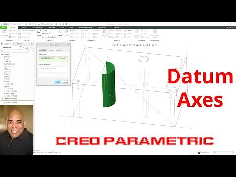 Creo Parametric - How to Create Datum Axes