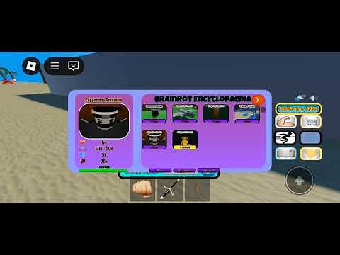 Every second add 1 skill point, Brainrot bosses locations.