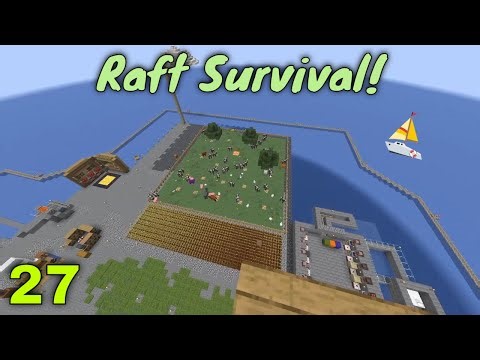 Alone at Sea - Minecraft Raft Survival Episode 27