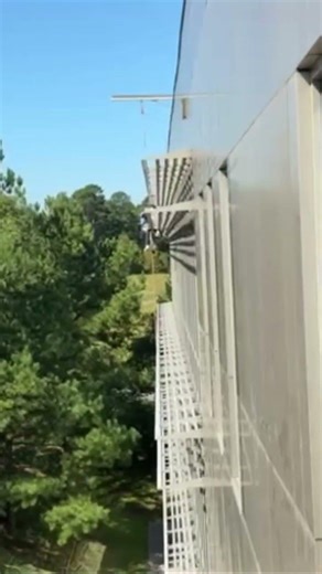High rise window cleaning