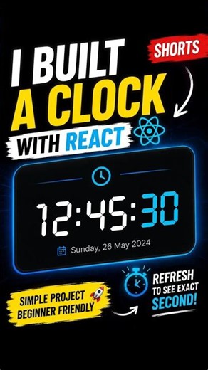 Building a Simple Clock with React ⚛️