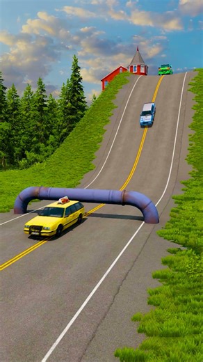 Car vs Low Pipes BeamNG-Drive #simulaotr #gaming