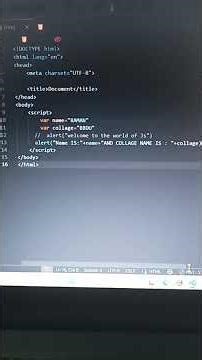 ##Javascript print to Alert ⚠️ 📢 message in java script
