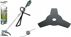 Bosch Motorsense AFS 23-37 (SchnittkreisØ: 23 cm (Messer), 37 cm (Faden), FadenØ: 3,5 mm, im Karton) + Freischneider-Klinge