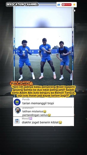 GAKUAT LIAT RAMON JADI GURU TARI !!! #persib #ramontanque #adamalis #sadilramdani #bobotoh