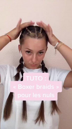 Tresses de Boxeuse Faciles à Réaliser avec Élastiques