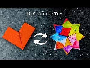 how to make origami magic star | infinity kaleidoscope - spins forever | paper toy | magic star