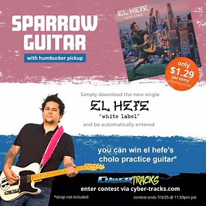 Go to @cyber_tracks and download @elhefenofx new song “white label” for a chance to win his practice tele! Contest ends Thursday | NOFX
