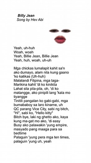 Hev Abi Billie Jean Lyrics Song