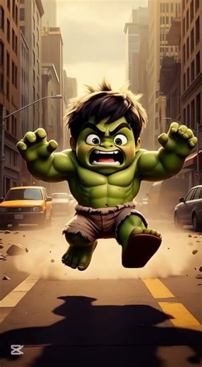 Cute Baby Hulk Cartoon 😡💚 | Funny Kids Animation Video | Baby Superhero