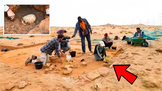 ALIEN HEAD Was Found By Archaeologists At 7,000-year-old Site In Kuwait's Deep Sahara