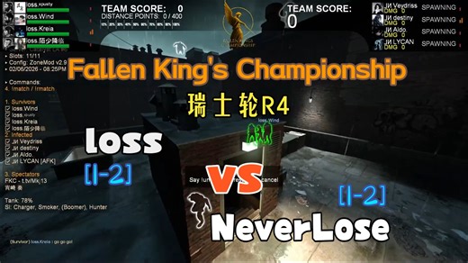 [L4DGamers] FKC 瑞士轮R4 - loss (CN) vs NeverLose (SA/NA)