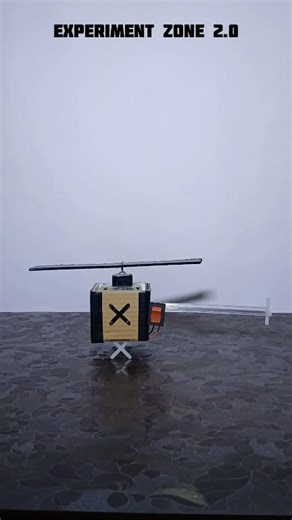 🚁 " Amazing Mini Helicopter science project " #helicopter #science #facts #trendingreel #facebookviral #trendingnow | Experiment Zone 2.0