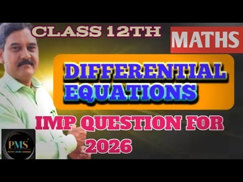 2026 Board Exam 🚨 Differential Equations Exercise 9.3 Important PYQ | Class 12 #exam