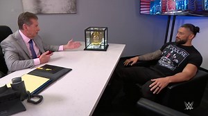 Mr. McMahon shows off the Cleopatra Egg to Roman Reigns: Survivor Series 2021