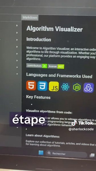Comprendre les algorithmes grâce à Algorithm Visualizer #algo #algorithm #apprendresurtiktok #dev #informatique