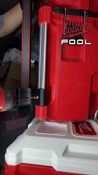 Milwaukee PACKOUT 3D printed level holder install #milwaukeetool #asmr #packout