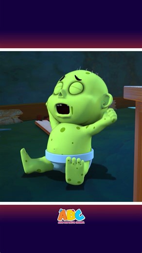 Bayi zombie menangis minta susu 🎶 #shorts #kidssongs #spooky