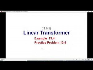 (E)ENA(A) Ex & Pr 13.4 || LinearTransformer