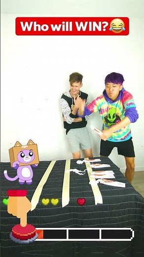 VIRAL TOOTHPASTE CHALLENGE 💥 #shorts LankyBox TikTok Challenge!