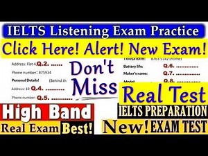 IELTS LISTENING PRACTICE TEST 2026 WITH ANSWERS | 06.04.2026