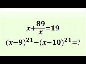 Can You Solve This Amazing Algebra Problem?