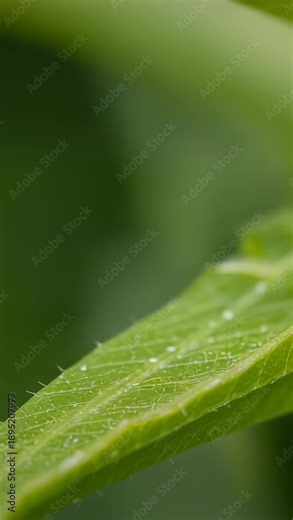 Vertical video: Probing red ladybug sensing leaf with antennae and walking to tip exploring garden