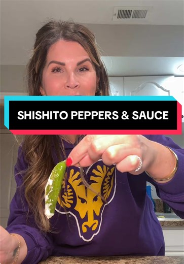 Delicious Shishito Peppers with Lemon Dipping Sauce
