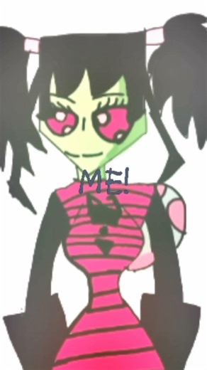 invader zim + emo girl
